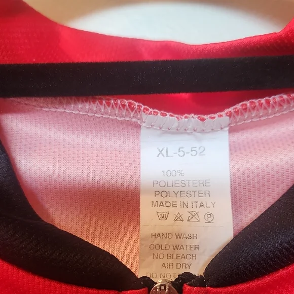 Red and Black Men's Cycling Shirt - Picture 5 of 7